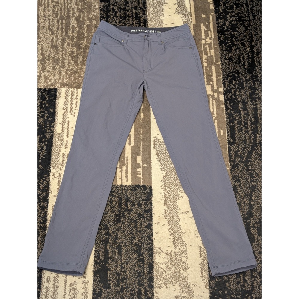 Western Rise Men's AT Slim Rivet Pant Gray Technical Fit 30x30
